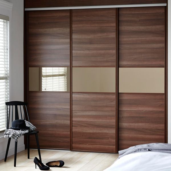 wood colour wardrobe