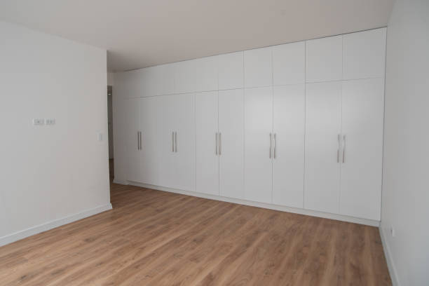 Apartment room with built-in Closet